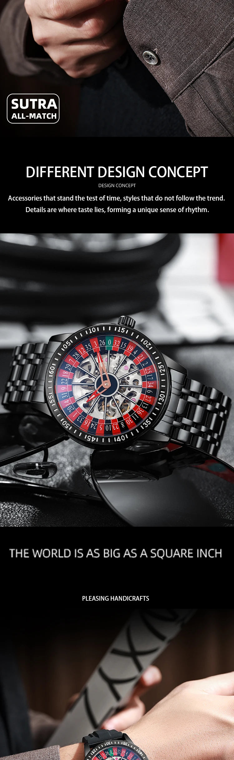 🎰 Roulette Automatic Mechanical Watch