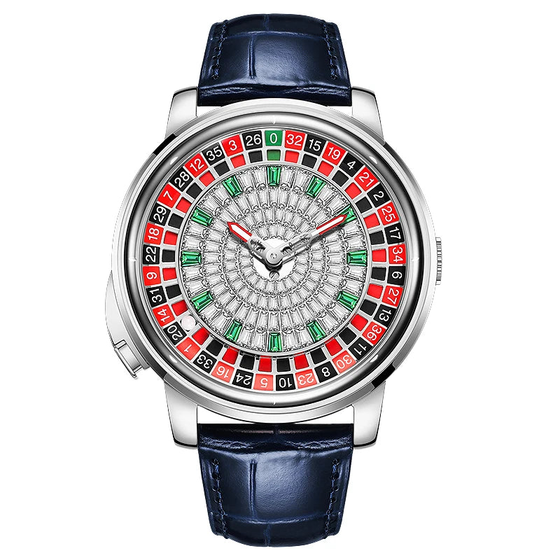 🎰 Roulette Automatic Watch – 46mm Luxury Mechanical Timepiece