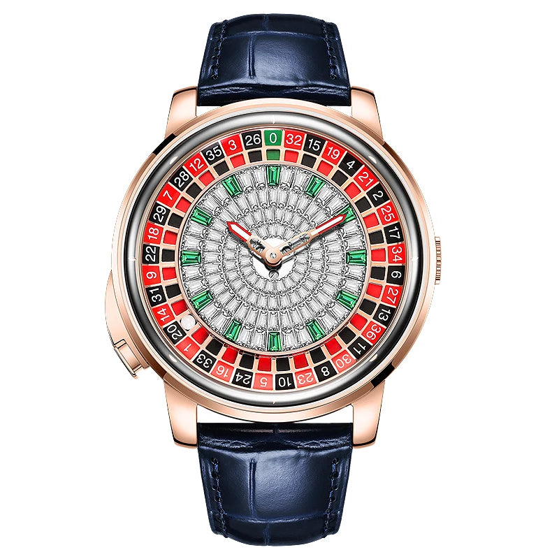 🎰 Roulette Automatic Watch – 46mm Luxury Mechanical Timepiece