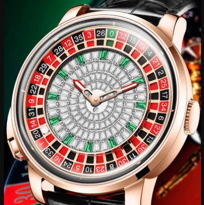 🎰 Roulette Automatic Watch – 46mm Luxury Mechanical Timepiece