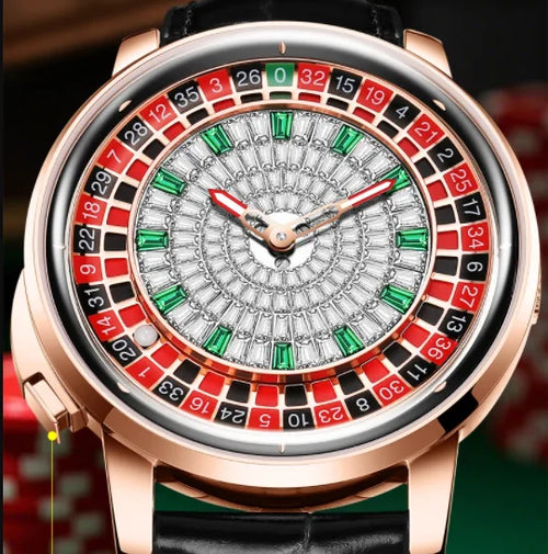 🎰 Roulette Automatic Watch – 46mm Luxury Mechanical Timepiece