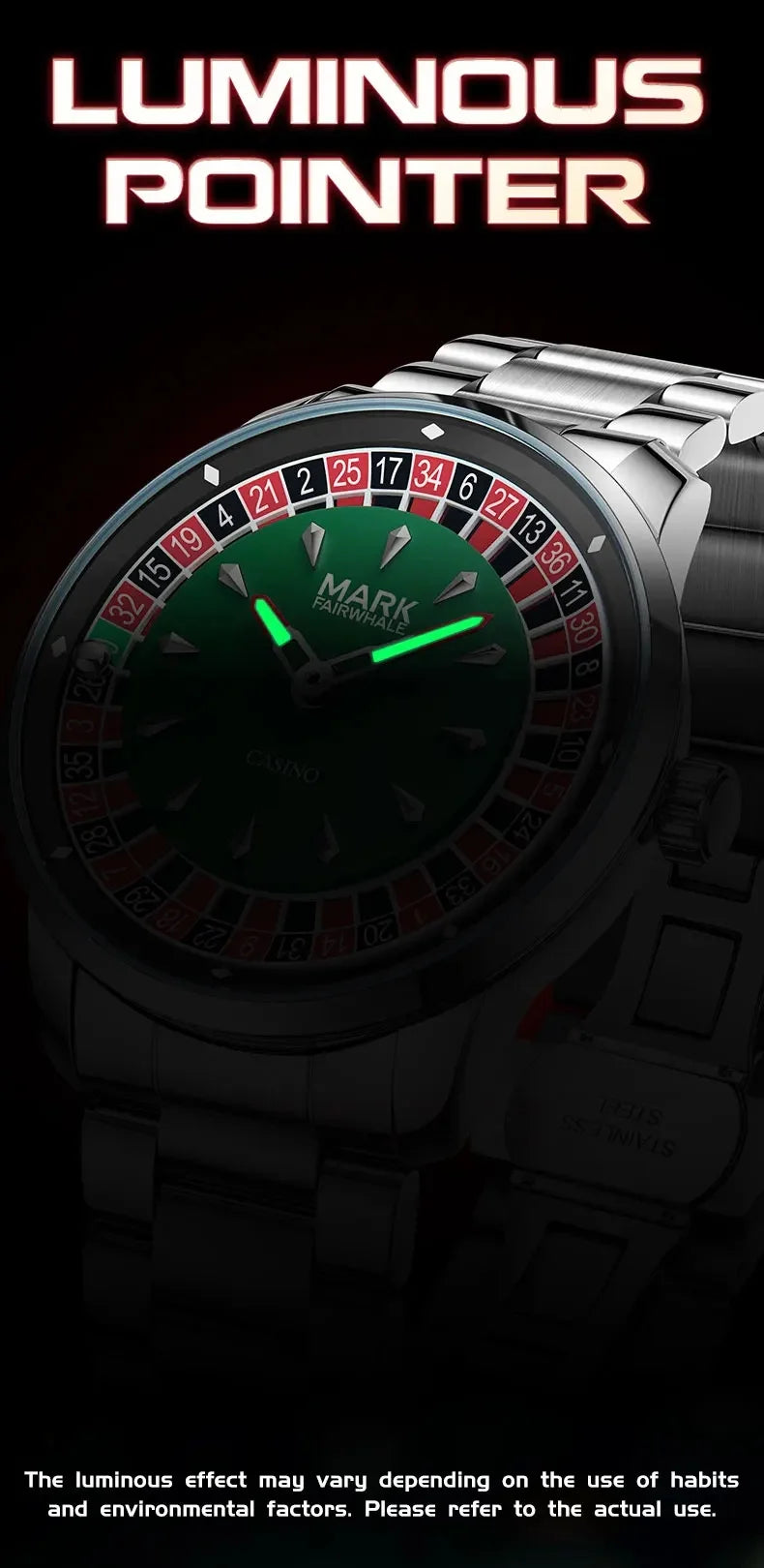 🎰SpinTime™ Casino Roulette Quartz Watch