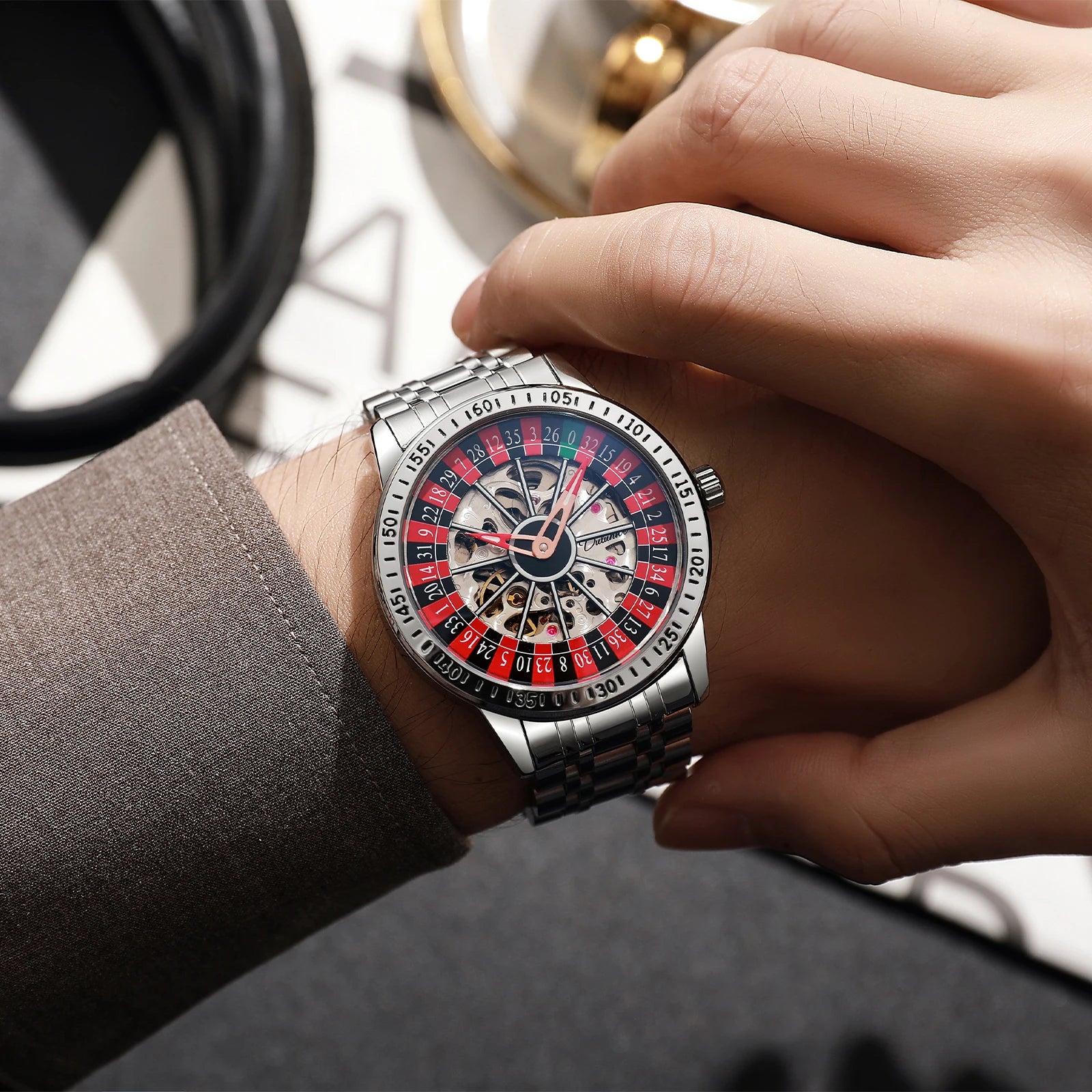 🎰 Roulette Automatic Mechanical Watch