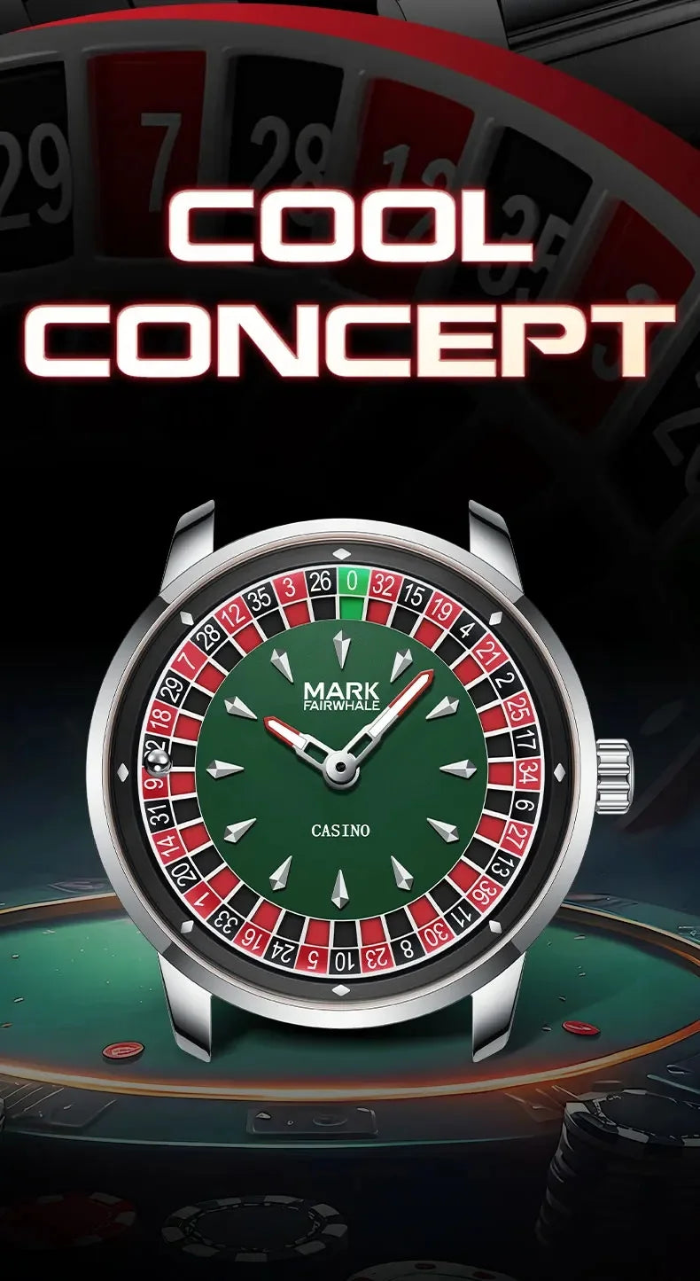 🎰SpinTime™ Casino Roulette Quartz Watch